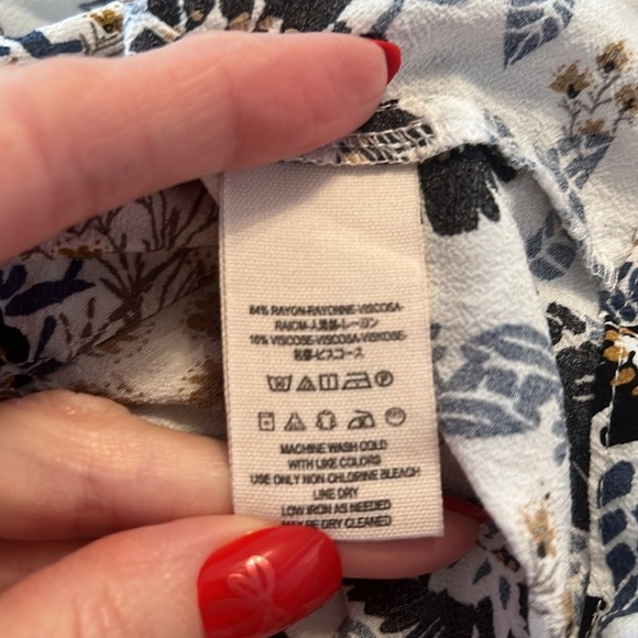 Free People Magic Mystery Floral Flare Sleeve Boho Tunic Top Size XS - Picture 11 of 13